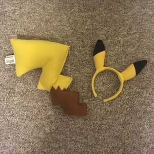 Pikachu tail and ears